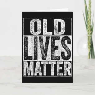 T-shirt voor oude levens mannen vrouwen ouderen se kaart