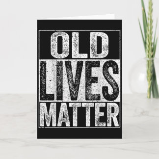 T-shirt voor oude levens mannen vrouwen ouderen se kaart