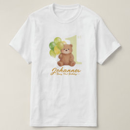T-shirt voor ouders van eerste verjaardag Beary
