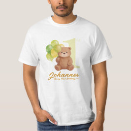 T-shirt voor ouders van eerste verjaardag Beary