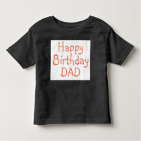 T-shirt voor PAPA gelukkige verjaardag