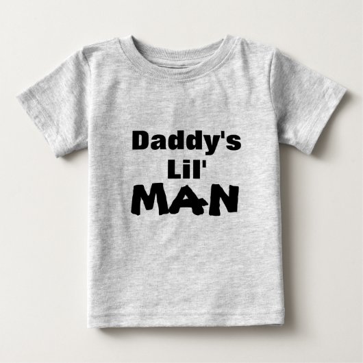 T-shirt voor papa's jongen - "Papa's kleine man" (Voorkant)