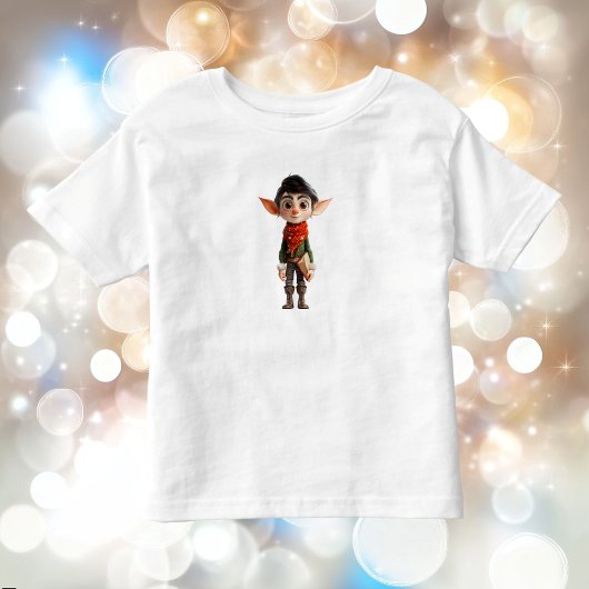 T-shirt voor Peuter met Kerst Elf Tiener Dichter