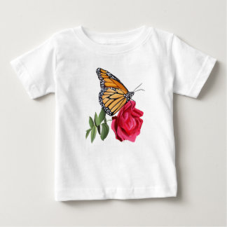 T-shirt voor peuter met Monarch Butterfly op Red R