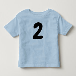 T-shirt voor peuter van 2 jaar voor 2e verjaardag