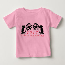 T-shirt voor peutermeisjes met aangepaste haan jaa