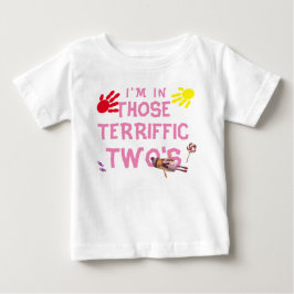 T-shirt voor peutermeisjes van de Terrific Two