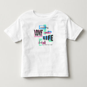 T-shirt voor peuters met een pro-life boodschap.