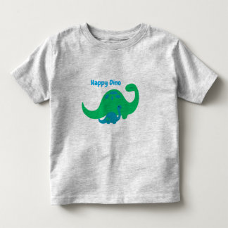 T-shirt voor peuters met gelukkig dino-print