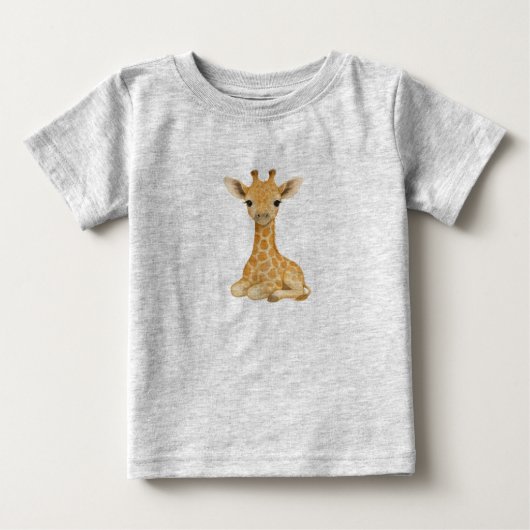 T-shirt voor peuters met giraffe (Voorkant)