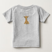T-shirt voor peuters met giraffe (Achterkant)