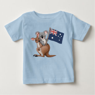T-shirt voor peuters met kangoeroe en koala