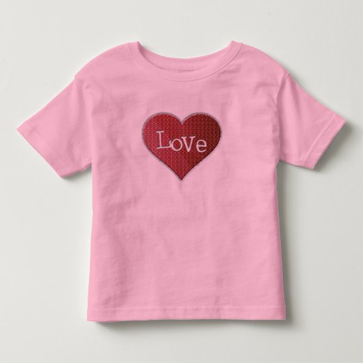 T-shirt voor peuters met liefdeshart (Voorkant)