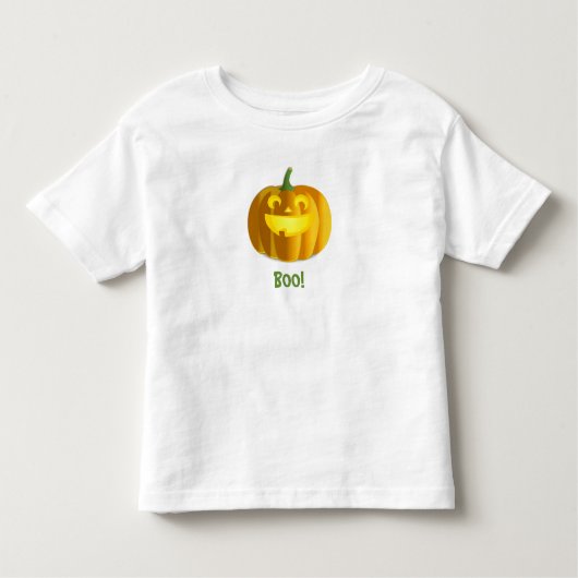 T-shirt voor peuters met pompoen voor Halloween vo (Voorkant)
