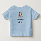 T-shirt voor peuters: My Dad My Old Me (blauw) (Achterkant)