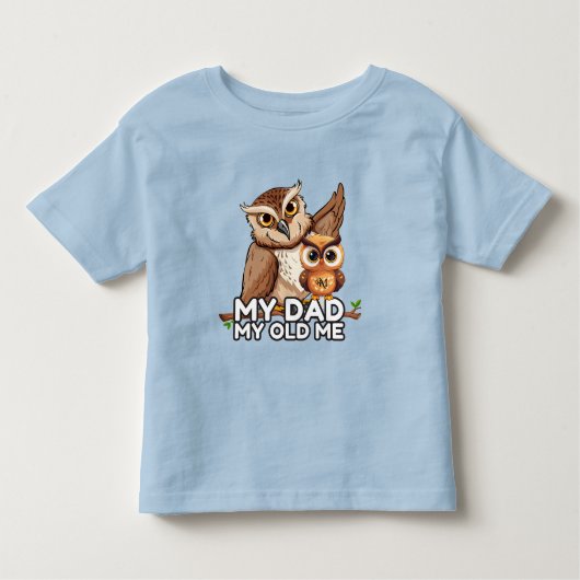 T-shirt voor peuters: My Dad My Old Me (blauw) (Voorkant)