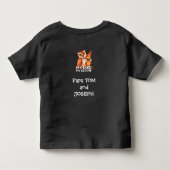 T-shirt voor peuters: My Dad My Old Me (zwart) (Achterkant)