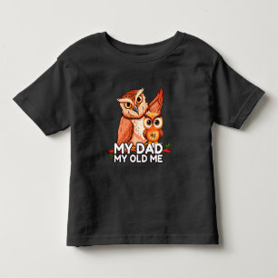 T-shirt voor peuters: My Dad My Old Me (zwart)