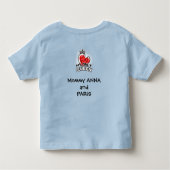 T-shirt voor peuters: My Only Queen (blauw) (Achterkant)