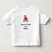 T-shirt voor peuters: My Only Queen (wit) (Achterkant)