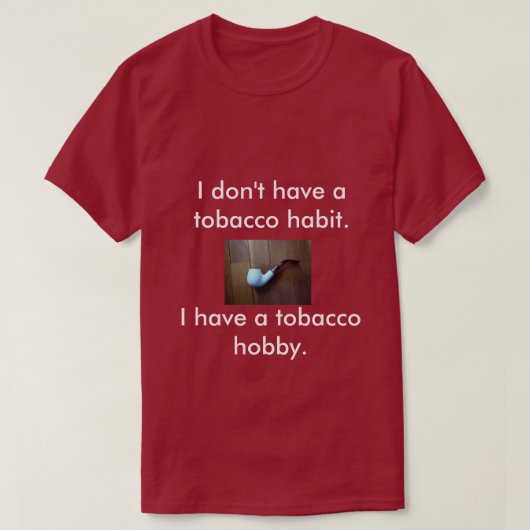 T-shirt voor pijprokers (Design voorkant)