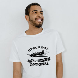 T-shirt voor piloot van lagevliegende humor oorlog
