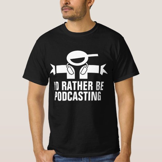 T-shirt voor podcasting (Voorkant)