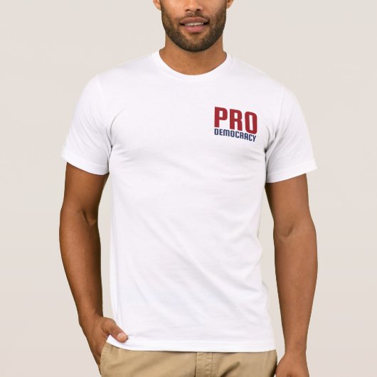 T-shirt voor PRO-democratie BCD (Voorkant)