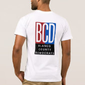 T-shirt voor PRO-democratie BCD (Achterkant)