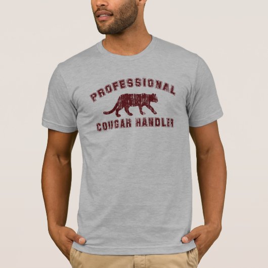 T-shirt voor professionele cougar-handlers (Voorkant)