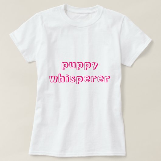 T-shirt voor puppyfluisteraar (Design voorkant)