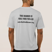 T-Shirt voor Real Food Runners (Achterkant)