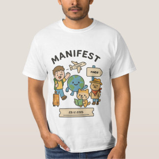 T-shirt voor reismanifestatie