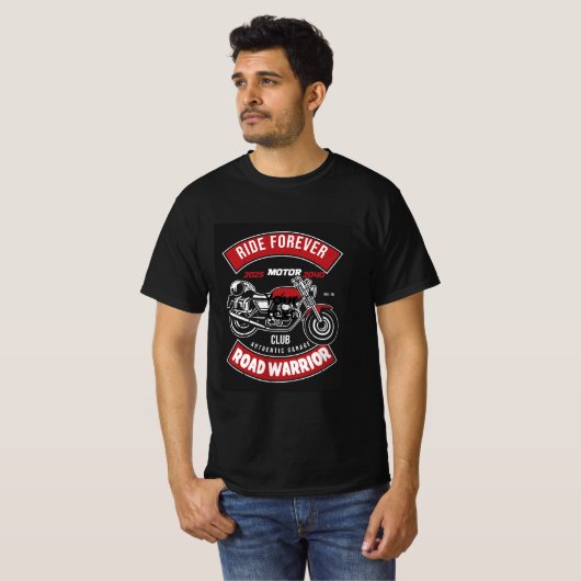 T-shirt voor Road Warrior (Voorkant volledig)