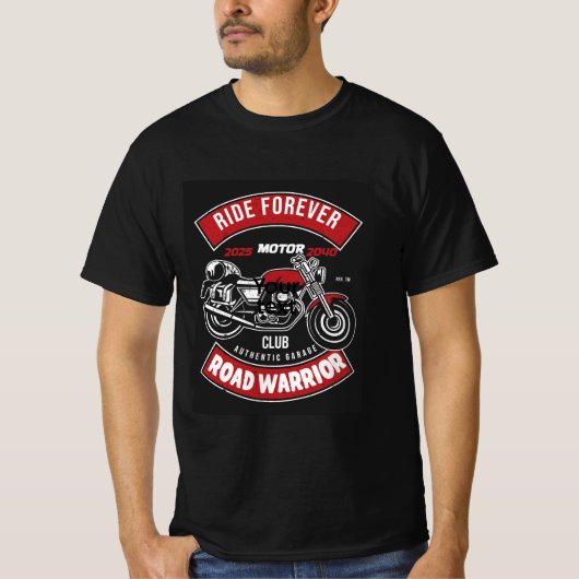 T-shirt voor Road Warrior (Voorkant)