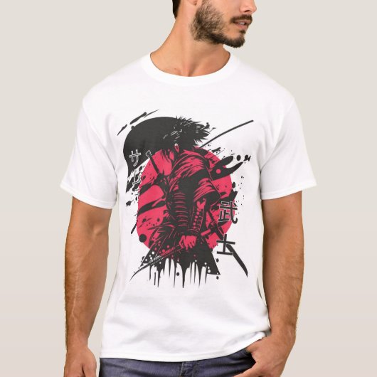 T-shirt voor Samurai Logo (Voorkant)