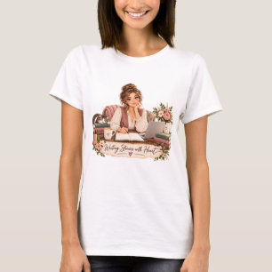T-shirt voor schrijvers van verhalen met hart