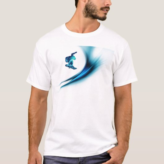 T-shirt voor Snowboard Mannen (Voorkant)