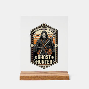 T-shirt voor spookenjagers vintage Reaper Hallowee Acryl Bord