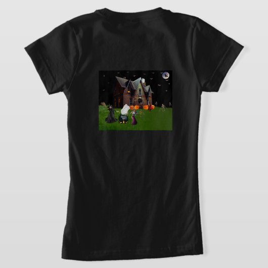 T-shirt voor spookmeisjes (Laag Achter)