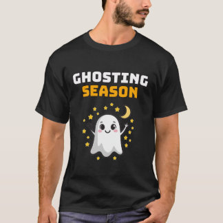 T-shirt voor spookseizoen — Cute Ghost Halloween-c