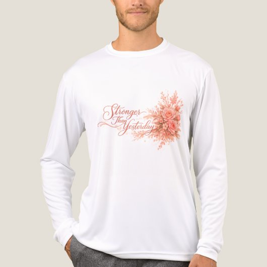 T-shirt voor sterker dan gisteren  (Voorkant volledig)
