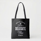 T-shirt voor taaktitel delegeren Gift Mannen vrouw Tote Bag (Voorkant)