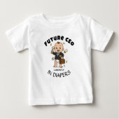 T-shirt voor toekomstige CEO-baby - Grappig zakeli (Voorkant)