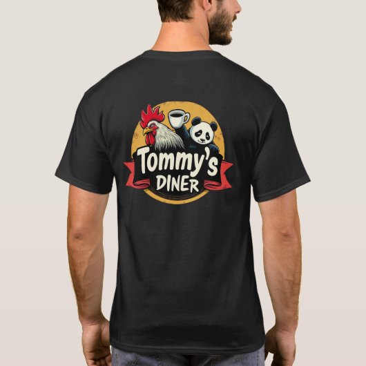 T-shirt voor Tommy's Diner (Achterkant)