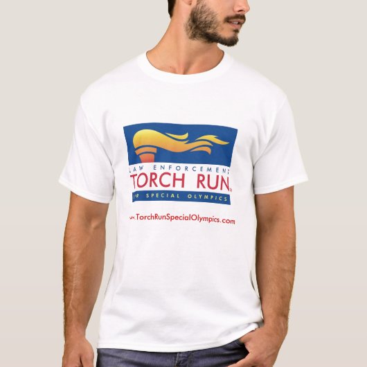T-shirt voor torch run (Voorkant)