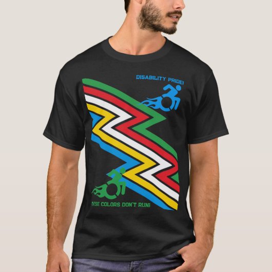 T-shirt voor trots op een beperking (Voorkant)