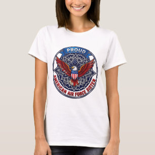 T-shirt voor trotse Amerikaanse zuster van de luch