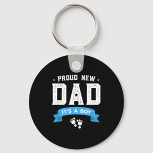 T-shirt voor trotse nieuwe vader Cute It's A Boy-c Sleutelhanger