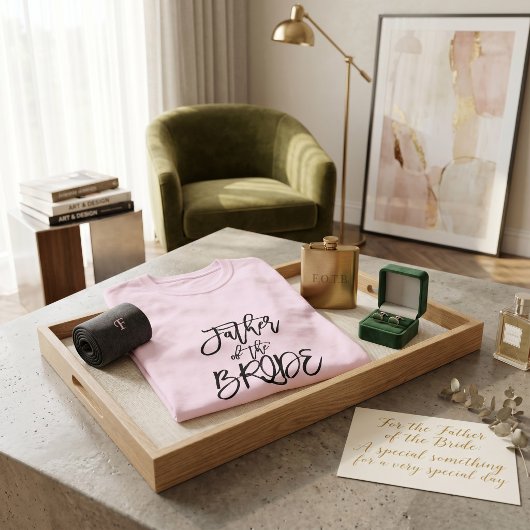 T-shirt voor vader van de bruid trouwfeest